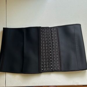 Waist Trainer With Removable Band, Black, Size 6X